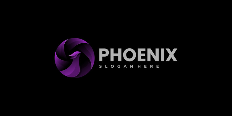 Vector Phoenix Gradient barevné Logo Design - Features Image 1