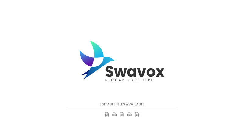 Gradient Modern Swallow Logo Design - Features Image 1