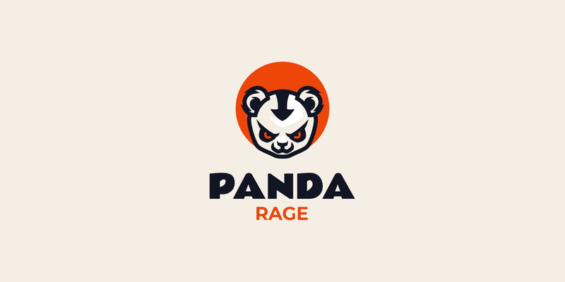 Mascot Panda Rage Logo Design - Features Image 1