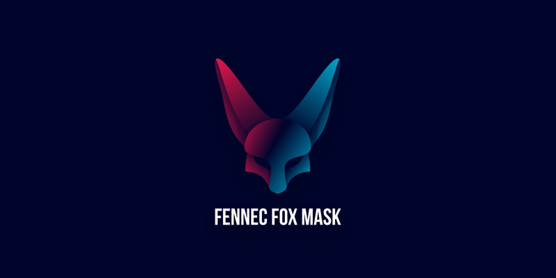Fennec Fox Mask Gradient Logo - Features Image 1