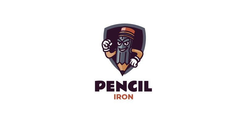 Mascot Iron Pencil Logo Design - Features Image 1