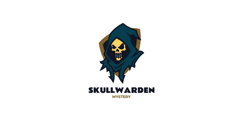Mascot Skull Grim Reaper Logo Design - Features Image 1