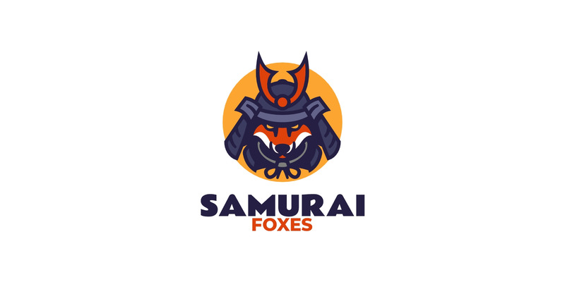 Samurai Foxes Mascot Logo Design - Features Image 1
