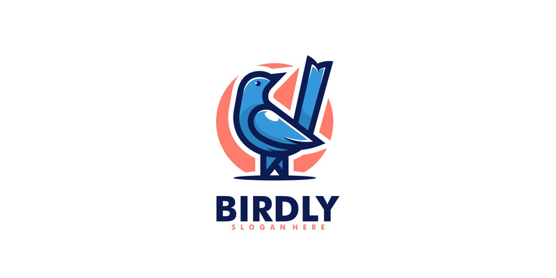 Vector Logo Design Simples Mascote Pássaro - Features Image 1