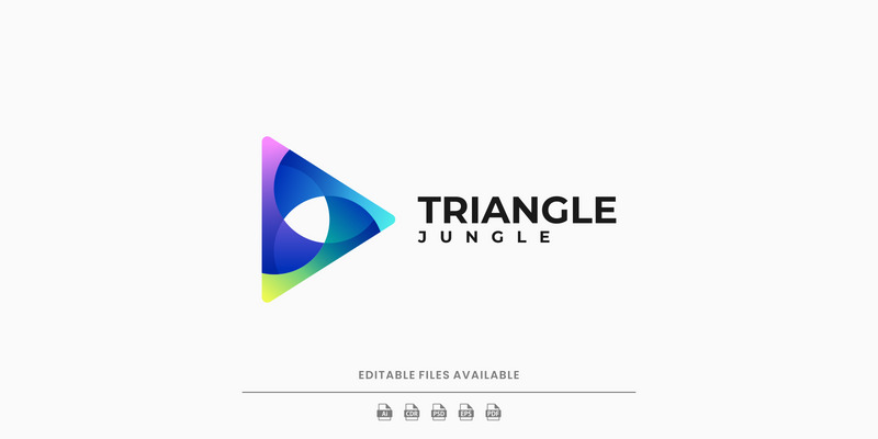 Triangle Gradient Color Logo Design - Features Image 1