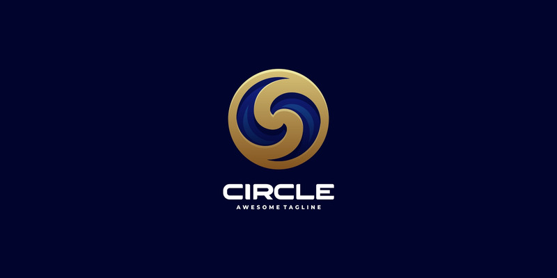 Circle Gold Gradient Logo #260779 - TemplateMonster