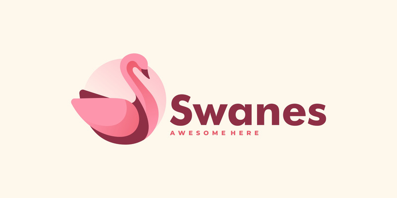 Vector zwaan kleur logo sjabloon - Features Image 1