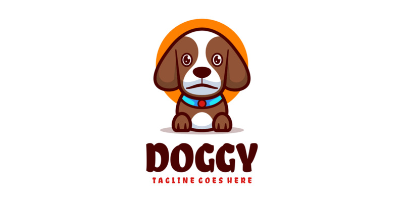 Logo de dibujos animados mascota perrito - Características Imagen 1