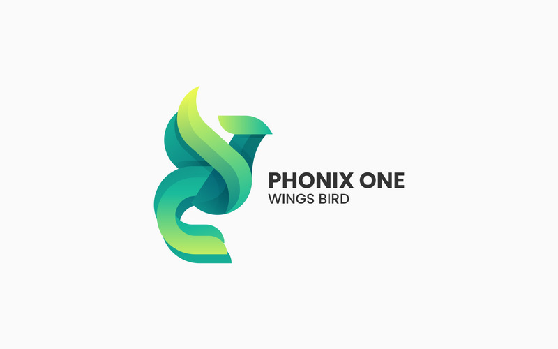 Vector Phoenix Gradient Logotypmallar - Features Image 1
