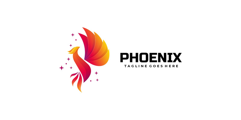 Vector Logo Phoenix Kleurverloop Stijl - Features Image 1