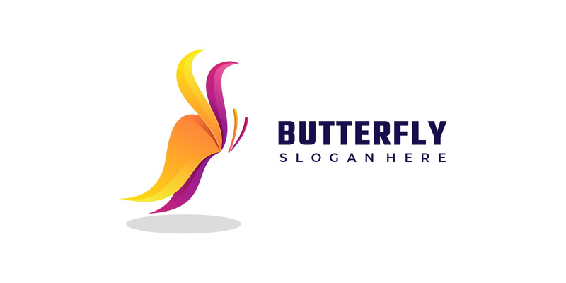 Vector vlinderverloop logo-stijl - Features Image 1