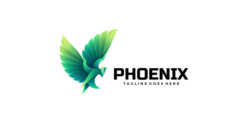 Vector Phoenix Gradient Logotyp mall - Features Image 1