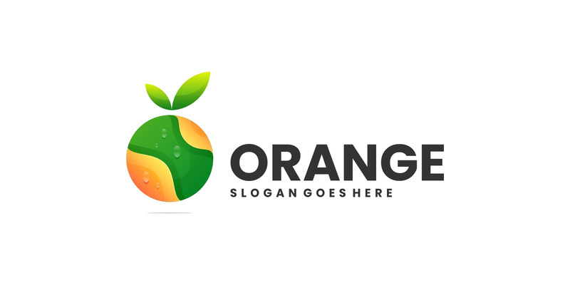 Vector orange färggradient logotyp - Features Image 1