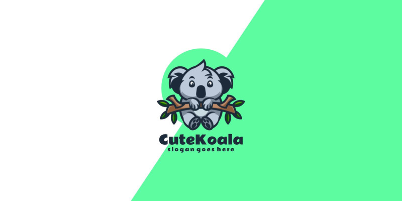 Cute Koala Mascot Logo Design - Features Image 1
