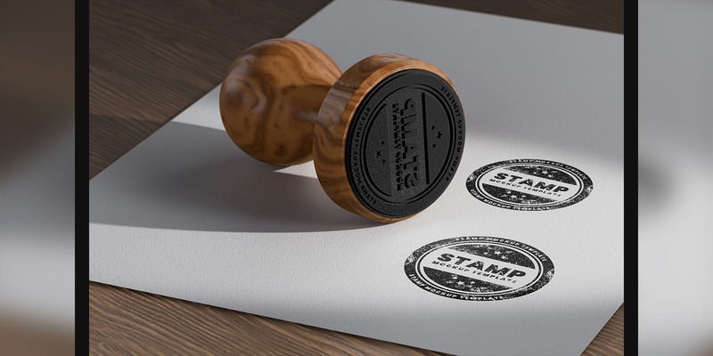 Stamp on Paper Mockup Template - Features Image 1
