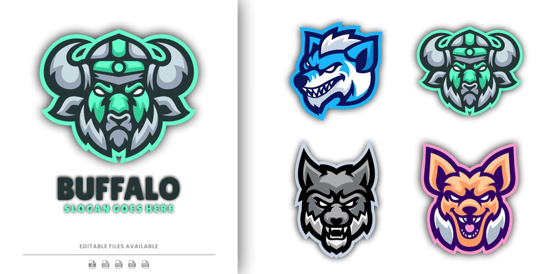 Mascot Collection Animal Head Logo Design - Features Image 1