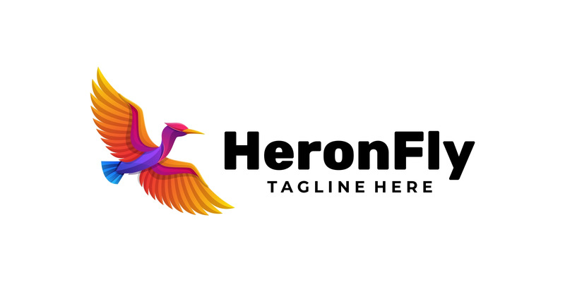 Стиль логотипа Heron Fly Gradient - Features Image 1