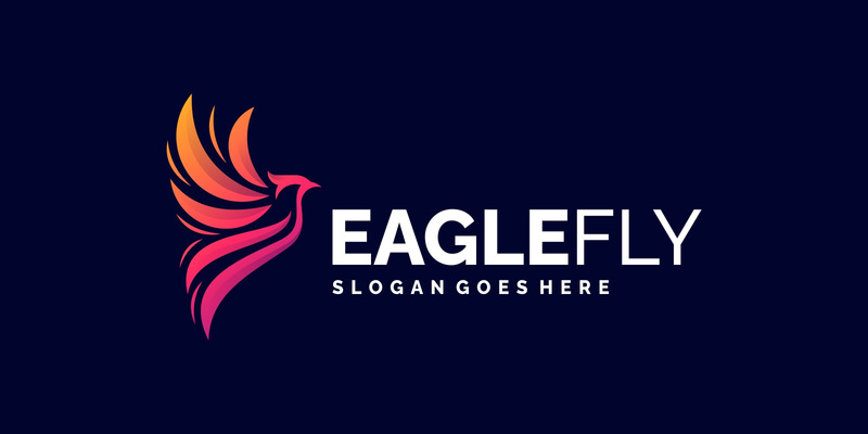 Gradient Modern Eagle Logo Design - Features Image 1