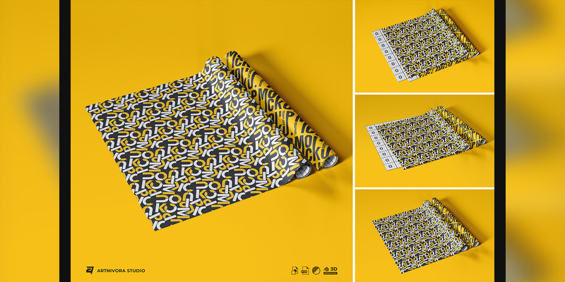 Paper Wrap Mockup Sets Design - Features Image 1