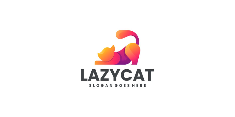 Gradient Modern Cat Logo Design 084 - Features Image 1