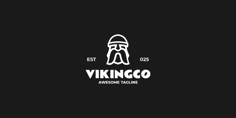 Modello di logo Vikingco Line Art - Caratteristiche Immagine 1