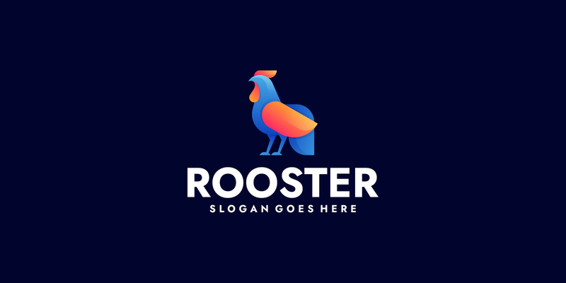 Gradient Modern Rooster Logo Design - Features Image 1