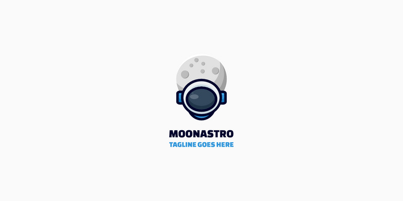 Logo mascotte semplice Moonastro - Caratteristiche Immagine 1