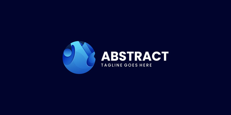 Vector Abstract Circle Gradient Logo - Features Image 1