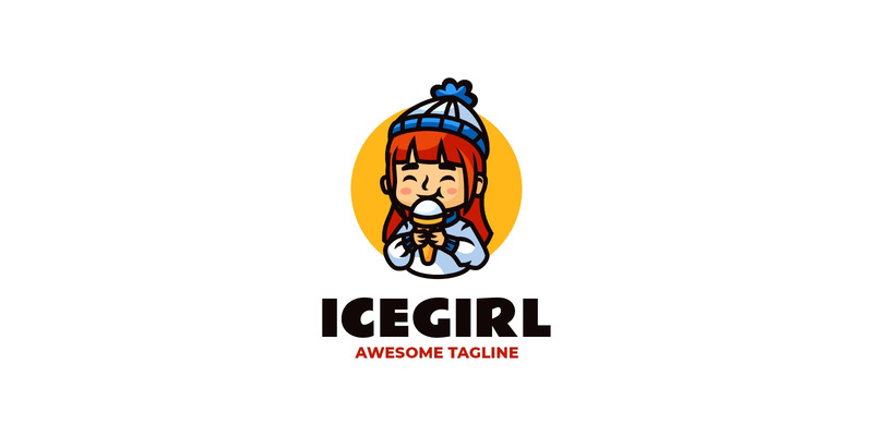 IJsmeisje Mascotte Cartoon Logo - Features Image 1
