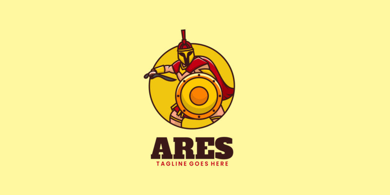 Estilo de logotipo de mascota simple de Ares - Características Imagen 1