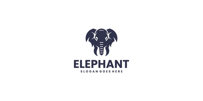 Monochrome Elephant Logo Design - Features Image 1