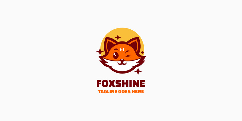 Logo mascotte semplice Foxshine - Caratteristiche Immagine 1