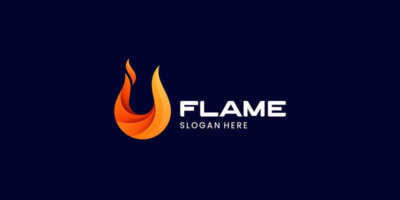 Flame Color Gradient Logo Style - Features Image 1