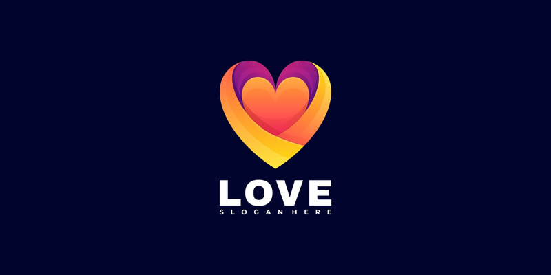 Love Gradient Logo Template - Features Image 1