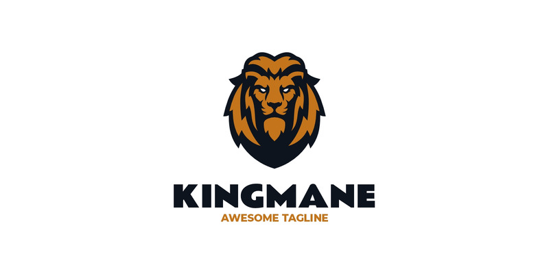 Mascot King Lion Logo Design - Features Image 1