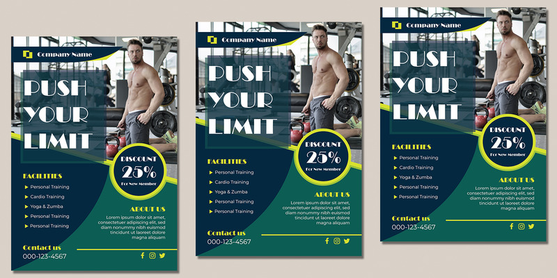 Gym Fitness Flyer Template - Features Image 1