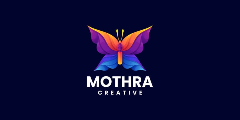 Mothra Gradient Colorful Logo - Features Image 1