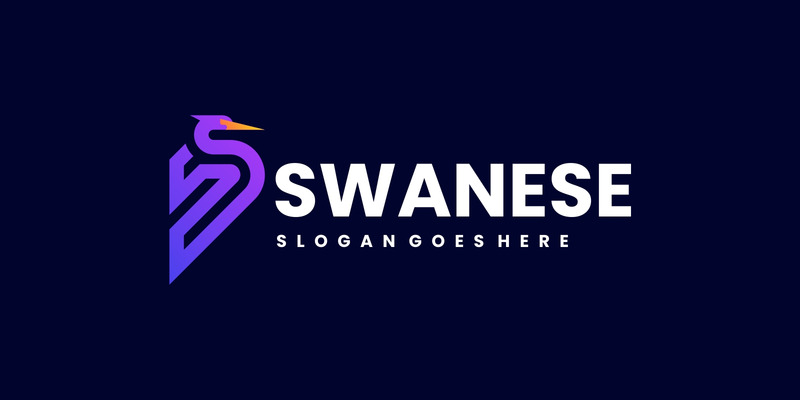 Modern Gradient Swan Logo Design - Features Image 1
