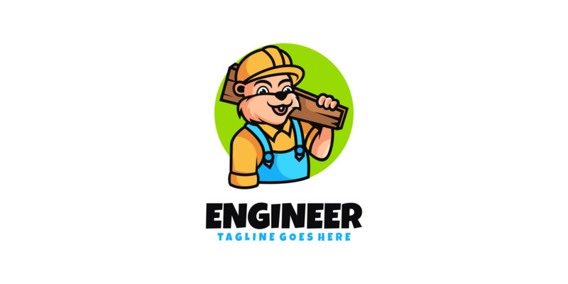 Engineer Mascot Cartoon Logo 1 - Features Image 1