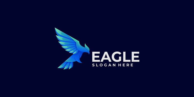 Градиентный логотип Freedom Eagle - Features Image 1