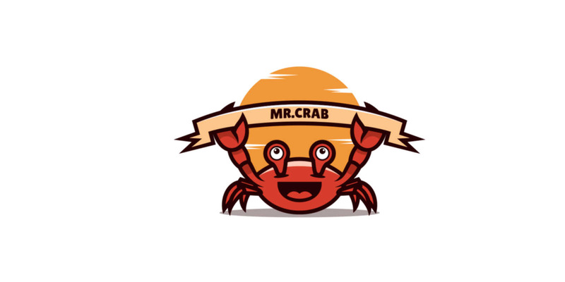 Logo del fumetto della mascotte del signor granchio - Caratteristiche Immagine 1
