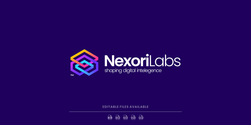 Gradient Modern Tech Icon Logo Design 874 - Features Image 1