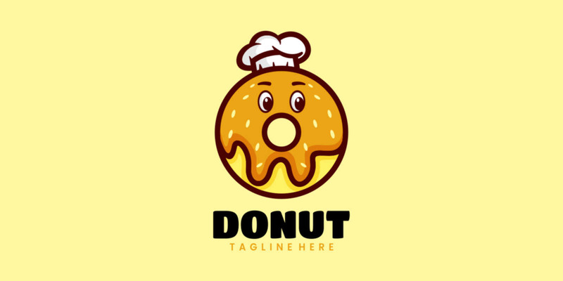 Donuts Cooks Mascot Cartoon Logo - Features Image 1