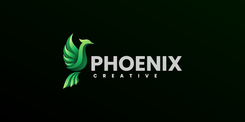 Vector Phoenix Gradient Logo Design - Features Image 1