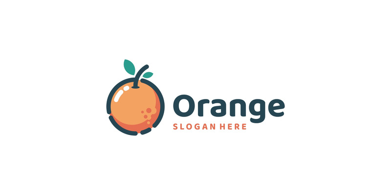 Orange enkel maskotlogotyp - Features Image 1