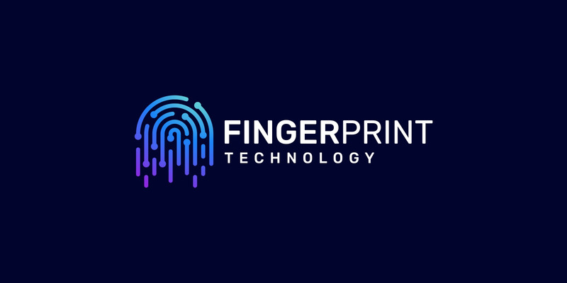 Modern Colorful Fingerprint Logo Design - Features Image 1