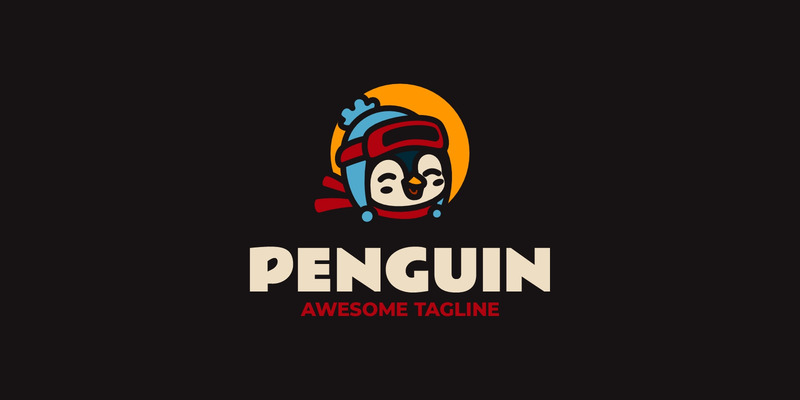 Pinguïn Eenvoudig Mascotte Logo 7 - Features Image 1