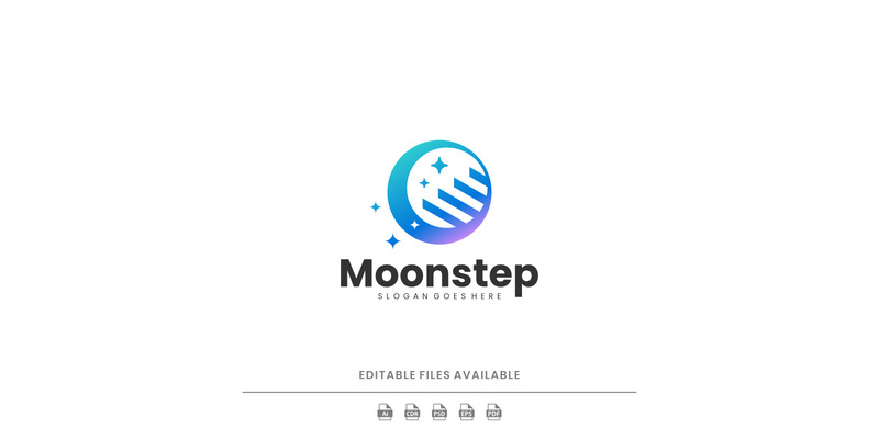 Gradient Modern Moon Logo Design - Features Image 1