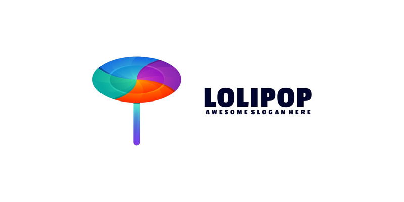 Lollipop Gradientowe kolorowe logo w stylu - Obraz funkcji 1