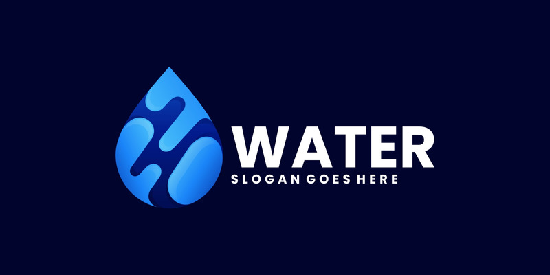 Water Gradient Color Logo Template - Features Image 1